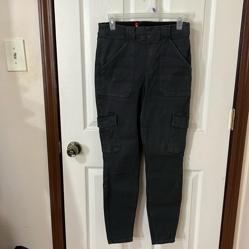 SPANX Stretch Twill Straight-leg pull on carpenter pant.